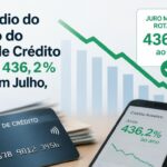Juro Médio do Rotativo do Cartão de Crédito Cai para 436,2% ao Ano em Julho, Diz BC